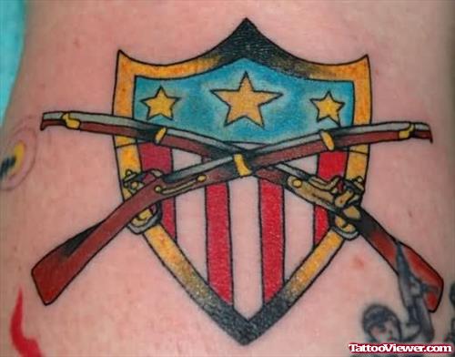 Army Guns Tattoo