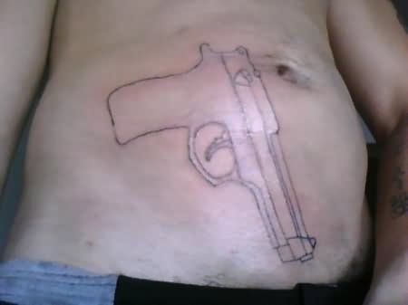 Big Gun Tattoo Design
