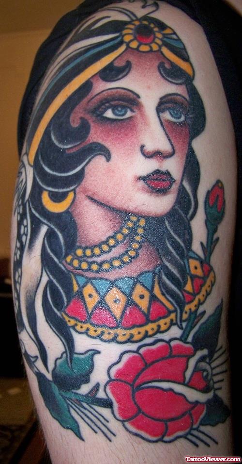 Colored Native Gypsy Tattoo