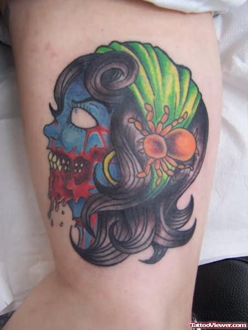 Scary Gypsy Tattoo
