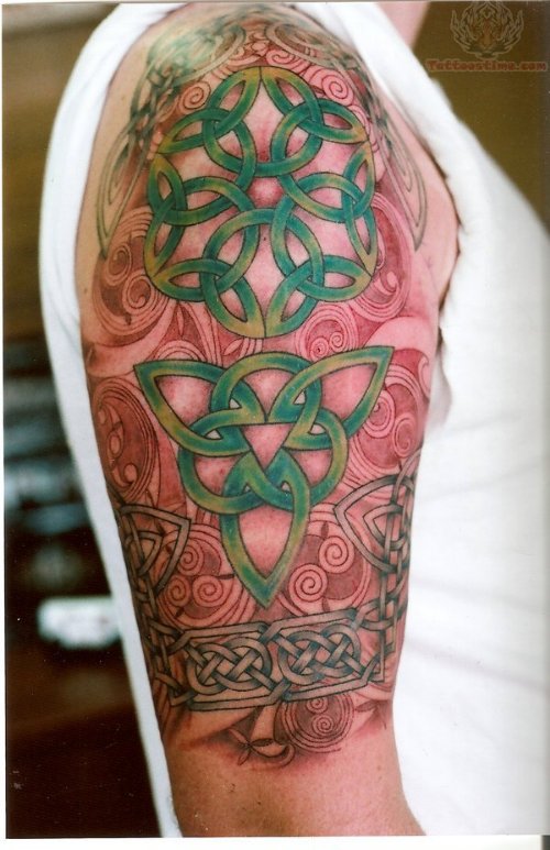 Celtic Half Sleeve Tattoo For Men
