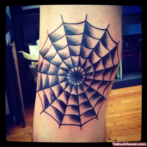 Halloween Web Tattoo On Arm
