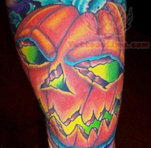 Halloween Closeup Tattoo
