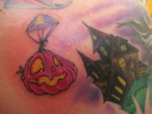 Color Halloween Tattoo