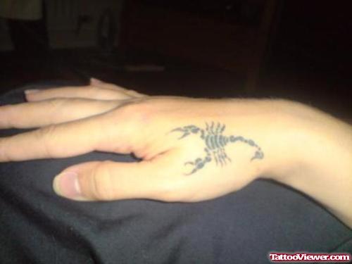 Scorpio Right Hand Tattoo