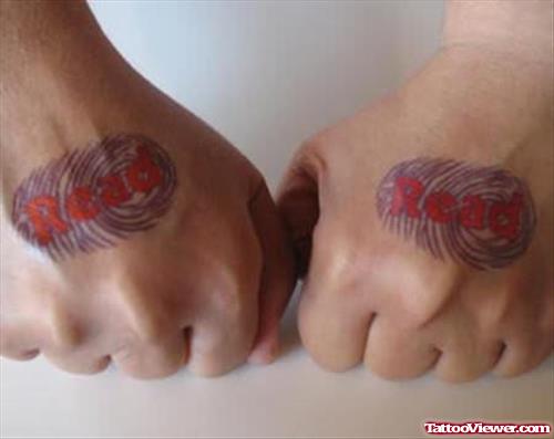 Read Tattoo On Hand