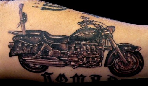 Harley Davidson Tattoo On Arm