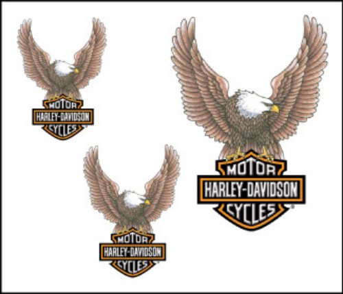 Winged Eagle Harley Tattoo Design
