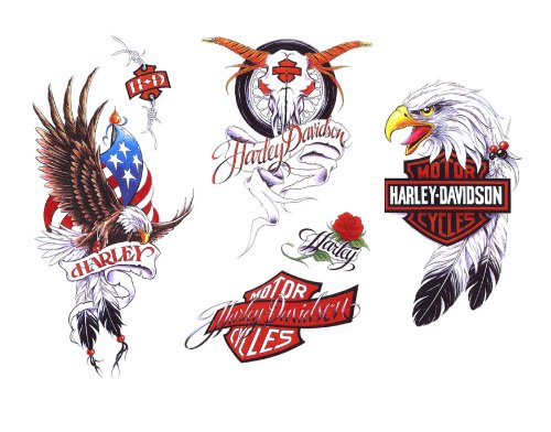 Harley Eagle Tattoos Design