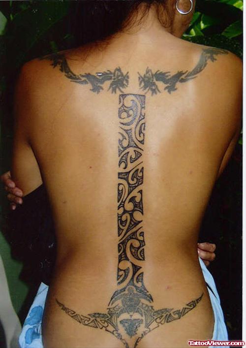 Hawaiian Tattoo On Back