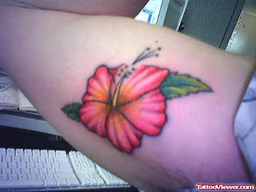Hawaiian Lily Flower Tattoo