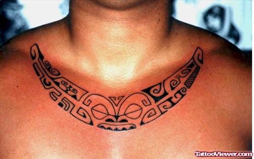 Hawaiian Tattoo On Chest