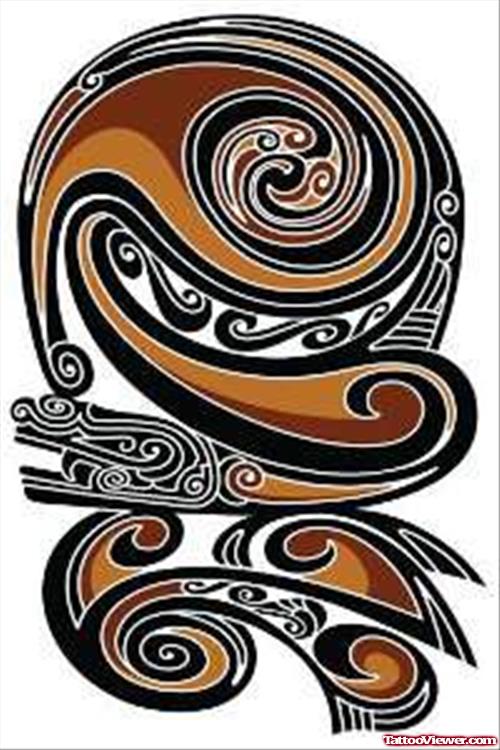 Amazing Tribal Hawaiian Tattoo Design