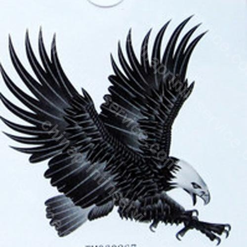 Flying Hawk Eagle Tattoo Design