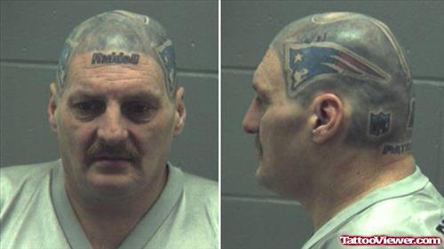 Patriotics Head Tattoo For Men