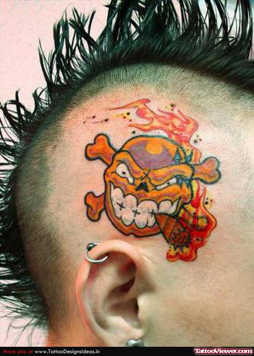 Pirate Skull Head Tattoo