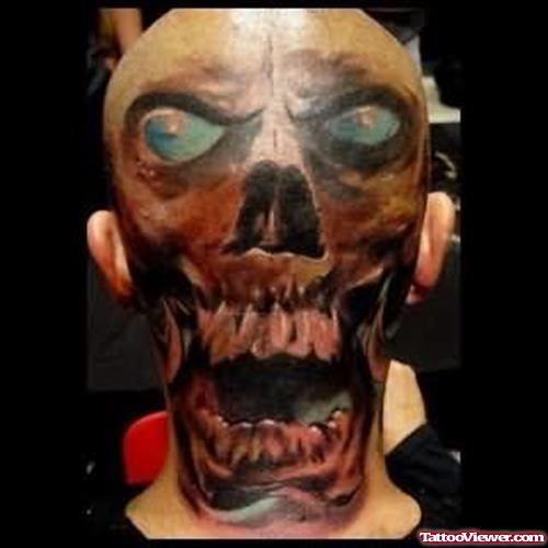 Orignal Ghost Tattoo On Head