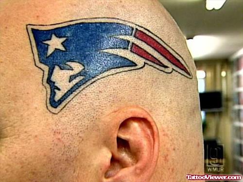 Patriots Head Tattoo