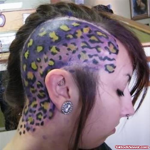 Colouful Leopard Spotted Tattoos