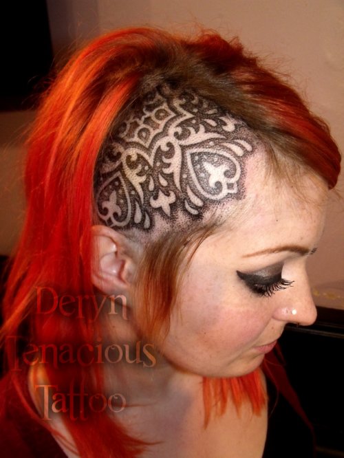 Cool Head Tattoo For Girls
