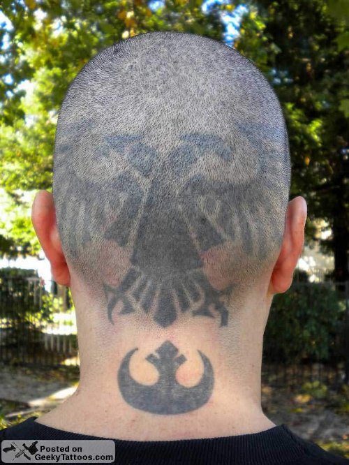 Warhammer Head Tattoo