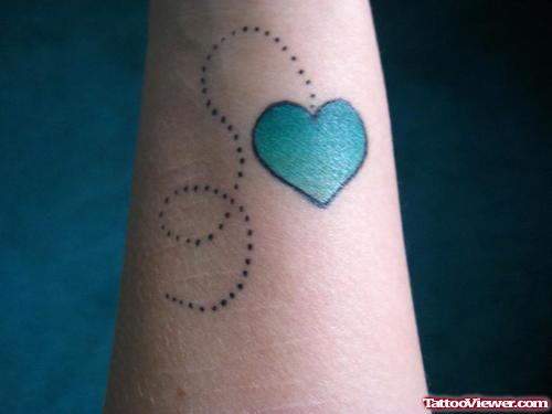 Color Ink Heart Tattoo