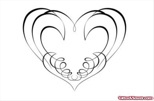 Wonderful Heart Tattoo Design