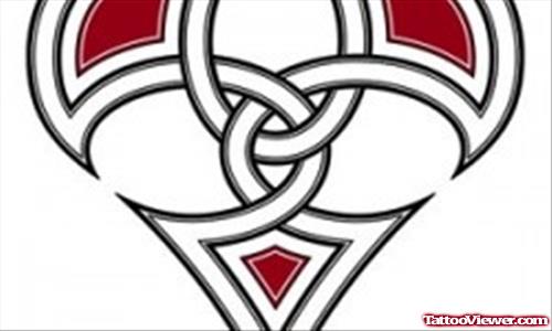 Celtic Heart Tattoo Design