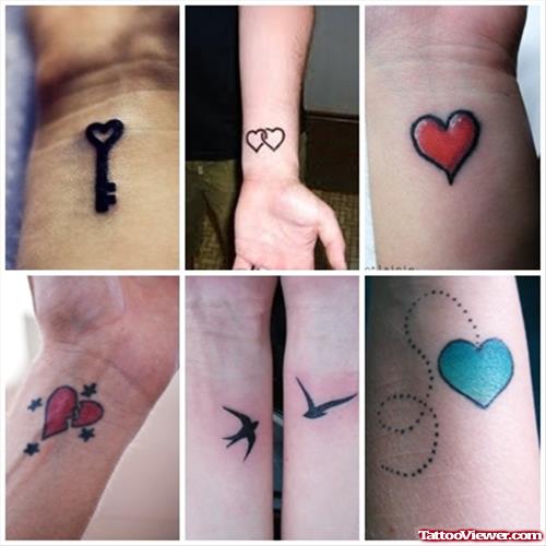 Nice Heart Tattoos Designs