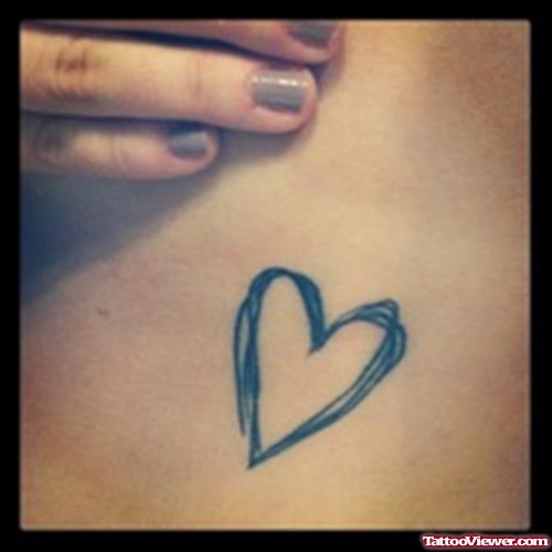 Heart Tattoo On Side