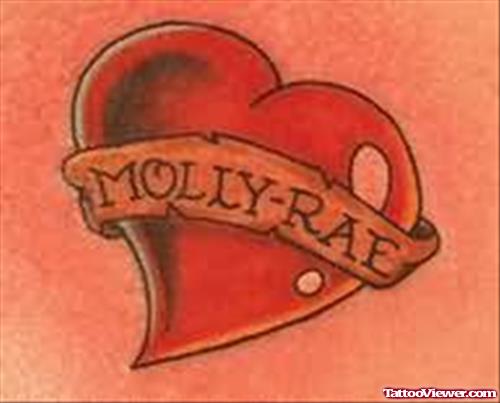 Molly-Rae Red Heart Tattoo