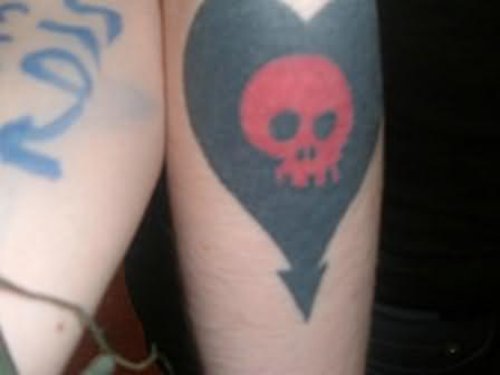 Danger Heart Tattoo