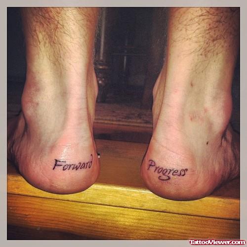 Forward Progress Heel Tattoos