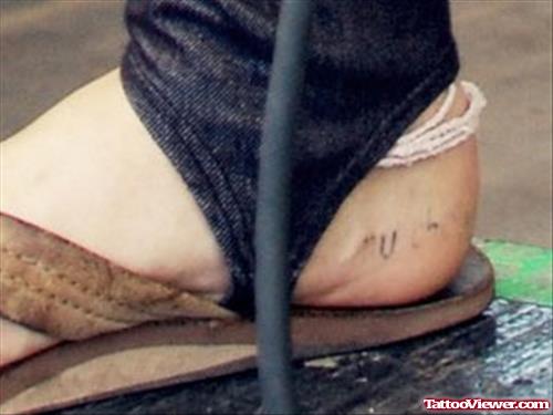 Small Heel Tattoo