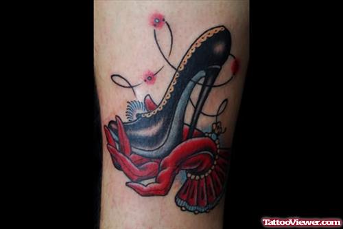 Sentos High Heel Tattoo Design For Girls