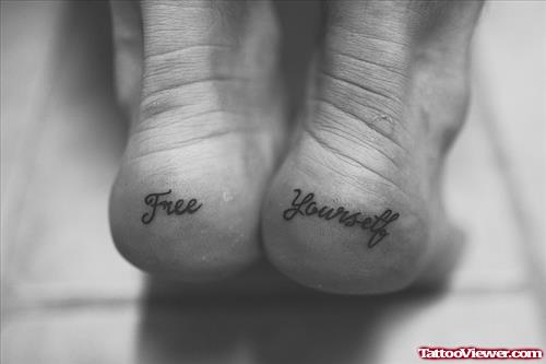 Free Yoursel Heel Tattoos For Girls