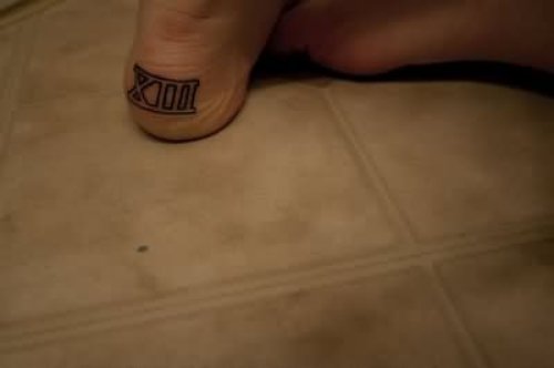 Mathematical Tattoo On Ankle