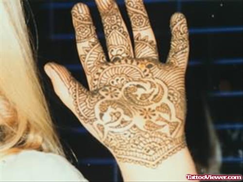 Henna Tattoo For Hand