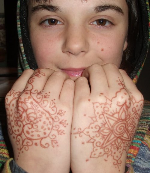 Henna Tattoo On Back Hands