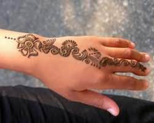 Henna Tattoo For Back Hand