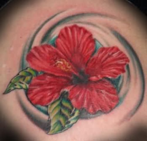 Latest Hibiscus Flower Tattoo