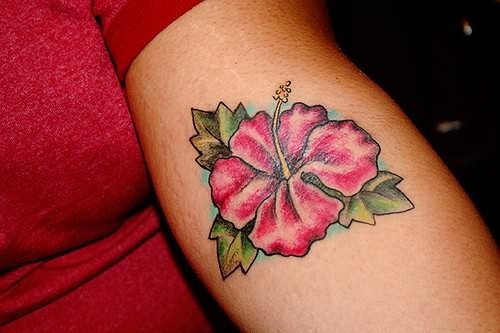 Amazing Hibiscus Tattoo