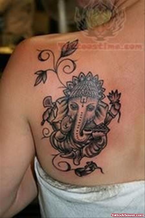 Elegant Ganesha Hindu Tattoo