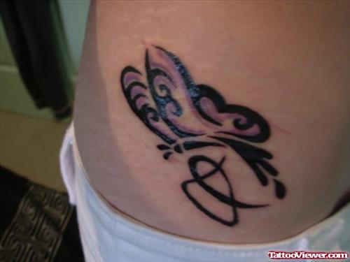 Beautiful Butterfly Tattoo On Hip