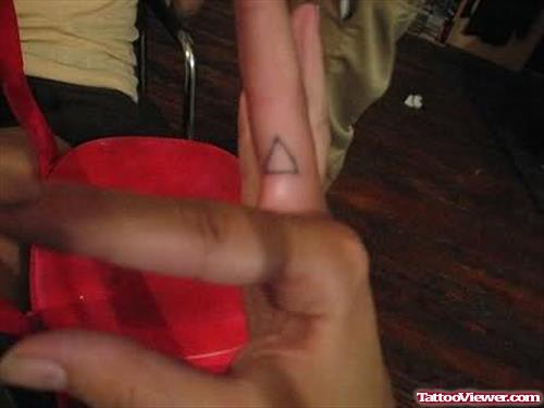 Triangle Finger - Homemade Tattoo