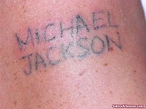 Jackson Fan - Homemade Tattoo