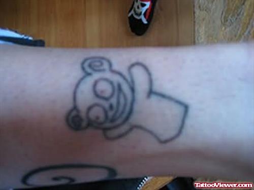 Teddy Bear Homemade Tattoo