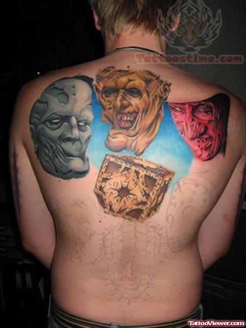 Horror Upper Back Tattoos