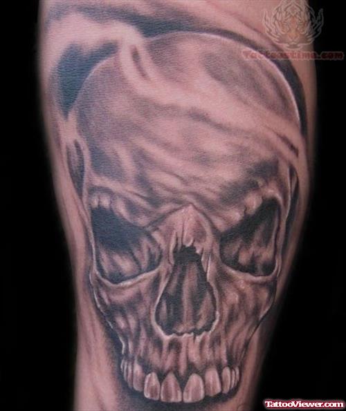 Horror Skull Tattoo Picture