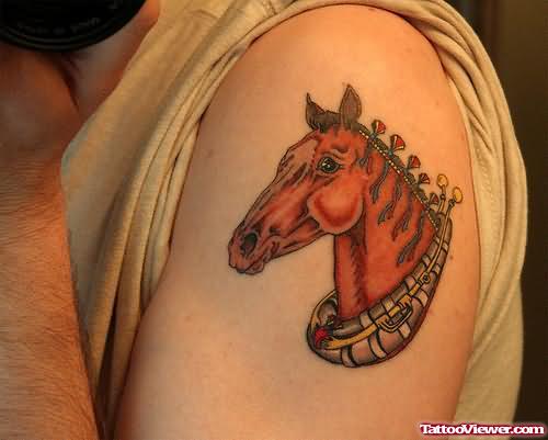 Horse Tattoo For Biceps